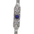 Art Deco Platinum Damond Sapphire Bracelet