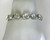 Art Deco Crystal Paste Link Bracelet