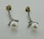 Very Rare Art Deco Platinum and Pearl Diamond Earrings