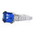 GIA 3.06 Carat Ceylon Sapphire Diamond 18k Gold Engagement Ring