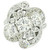 Antique Platinum 3.46ctw Old European Diamond Cluster Flower Large Cocktail Ring