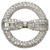 Vintage Diamond Circle and Bow Brooch, 6.50ct
