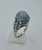 20 Carat Blue Star Sapphire Diamond Palladium Cocktail Ring Art Deco