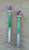 Art Deco Style Amethyst Gold Diamonds Enamel Green Purple Jade Dangle Earrings