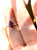 Purple Marquise Sapphire Engagement Ring 18 Karat Gold and Platinum
