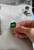 14 Karat Yellow Gold Art Deco Style Ring with Green Quartz, Featured in Vogue