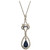 Art Deco Style Sapphire and Diamond Pendant