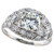 Art Deco 1.30 Carat Old European Cut Diamond Platinum Engagement Ring