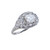 Art Deco 1.30 Carat Old European Cut Diamond Platinum Engagement Ring