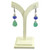 Colombian Emerald, Sapphire and Pearl Dangle Earring