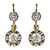 1930s Art Deco Diamonds 18 Karat White Gold Lever- Back Earrings
