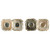 Pair of Art Deco Gold Cufflinks with Engine Turned Design