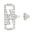 Platinum Art Deco Brooch Set with Diamonds