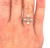 Original Art Deco Fancy Cognac White Diamonds 18k Yellow Gold Ring