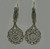 Diamond Platinum Dangle Earrings, Art Deco