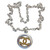 Chanel Vintage -  Necklace with CC pendant in Gold and Silver coated Metal