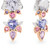2 in 1 Earrings with Spinels, Sapphires, Tanzanites and Diamonds
