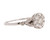 1920s 0.60 Carat Total Weight Diamond Cluster, 18 Karat White Gold Ring