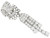 Vintage 6.70 Carat Diamond and Platinum Drop Earrings Art Deco