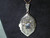 Art Deco 18ct & Silver Synthetic Sapphire & Diamond Set Pendant, Later 9ct Chain