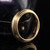 Antique Art Deco Black Starr and Frost 18K Yellow Gold Wide Wedding Band