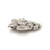 Flower Clip with Old Cut Diamonds in Platinum 950