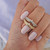 0.37 Carat Diamond Crown Band Ring in 14k Yellow Gold, Shlomit Rogel
