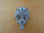 LaCloche Emerald Ruby and Diamond Art Deco Style Pin