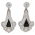 1920s Art Deco onyx and diamond earrings