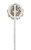 Art Deco 1.00 Carat Diamond Pearl Platinum Floral Cluster Stickpin