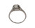 Art Deco .44 Carat Old European Diamond Solitaire Platinum Filigree Ring