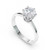 1.20 CT GIA Certified Diamond Classic Solitaire Engagement Ring 18K White Gold