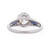 GIA Certified 1.36 Carat Art Deco Diamond Platinum Engagement Ring