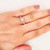 Platinum Diamond Ring, 0.50 Carat Old European Diamond and Side Diamond Estate