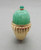 Engraved Burma Jade Cabochon Emerald Cabochon 14 Karat Solid Yellow Gold Ring