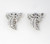 Art Deco Round and Baguette 3.57 Carat Pave Diamond Clips and Brooch in Platinum