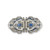 Sapphire and Diamond Art Deco Brooch
