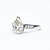 Art Deco Inspired Pear Cut White Gold Diamond Ring