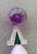 Art Deco Style Amethyst Phosphosiderite Green Enamel Gold Diamonds Earrings