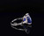 Boucheron Natural Untreated 12.80 Carat Sapphire Diamond Ring Set in Platinum