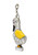 Art Deco 0.45 Carat Pave Diamond Enamel Platinum Goose Charm