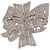 Art Deco Diamond Platinum Double Clip Brooch