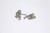Art Deco Diamond Platinum Double Clip Brooch