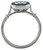 Charming Sapphire Diamond Platinum Engagement Ring