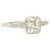 GIA Certified Asscher Cut 1925 Art Deco Platinum Diamond Engagement Ring