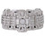 Wide Diamond Plaque Strap Bracelet