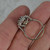Vintage 18ct White Gold Sapphire and Diamond Snowflake Cluster Ring