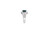 Art Deco Style Emerald with Diamond 0.58 Carat Ring Set in 18 Karat White Gold