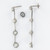 1920s Art Deco Platinum 18 Karat White Gold Diamond Dangle Earrings