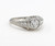 Art Deco Platinum Old European Cut Diamond Engagement Ring